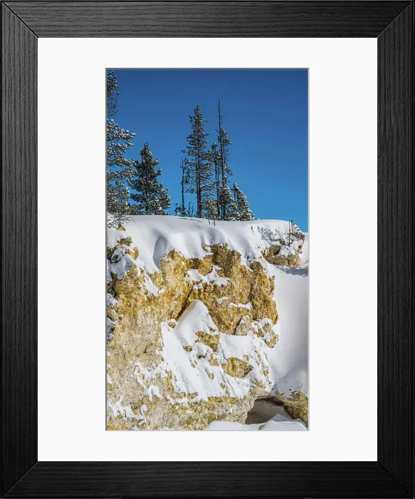 Framed Print : Grand Canyon of the Yellowstone in winter Framed Print : Grand Canyon of the Yellowstone in winter
