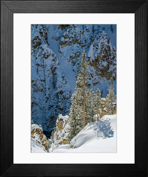 Framed Print : Grand Canyon of the Yellowstone in winter, Yellowstone National Park, Wyoming, USA Framed Print : Grand Canyon of the Yellowstone in winter, Yellowstone National Park, Wyoming, USA