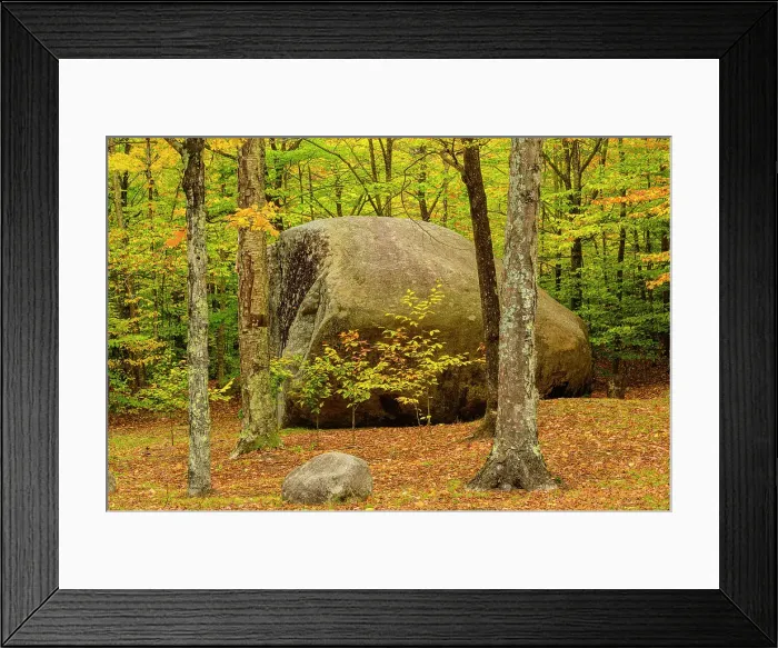 Framed Print : The Big Rock, Big Rock Campground, White Mountain National Forest, New Hampshire, USA Framed Print : The Big Rock, Big Rock Campground, White Mountain National Forest, New Hampshire, USA