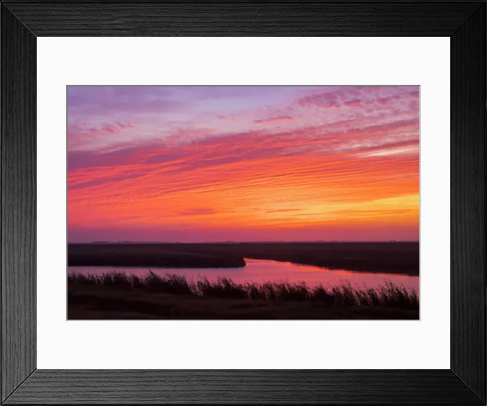 Framed Print : Overlooking the Llano Grande River at sunrise, Llano Grande RV Resort, Mercedes, Texas, USA