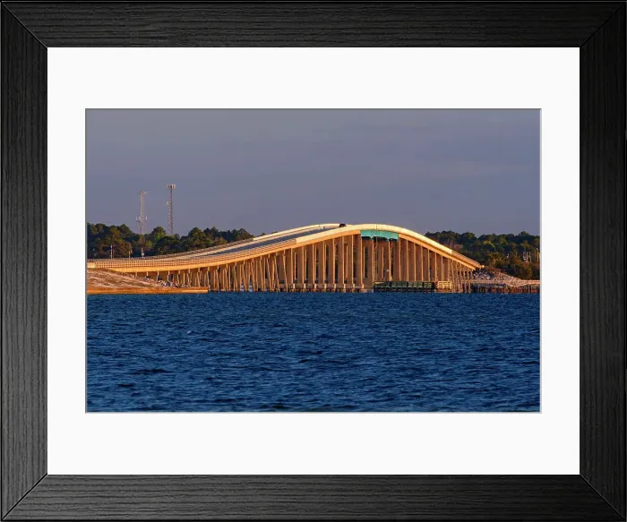 Framed Print : Navarre Beach Causeway Bridge, Navarre Beach, Florida, USA Framed Print : Navarre Beach Causeway Bridge, Navarre Beach, Florida, USA