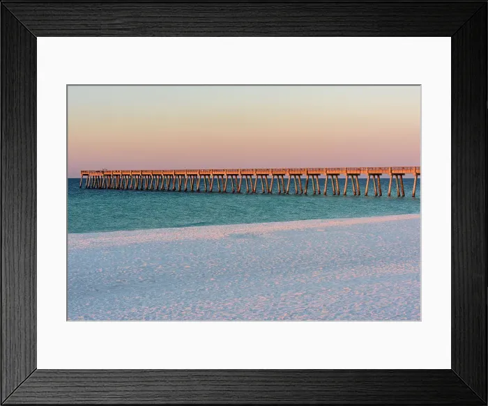 Framed Print : Navarre Beach fishing pier, Navarre, Florida, USA Framed Print : Navarre Beach fishing pier, Navarre, Florida, USA