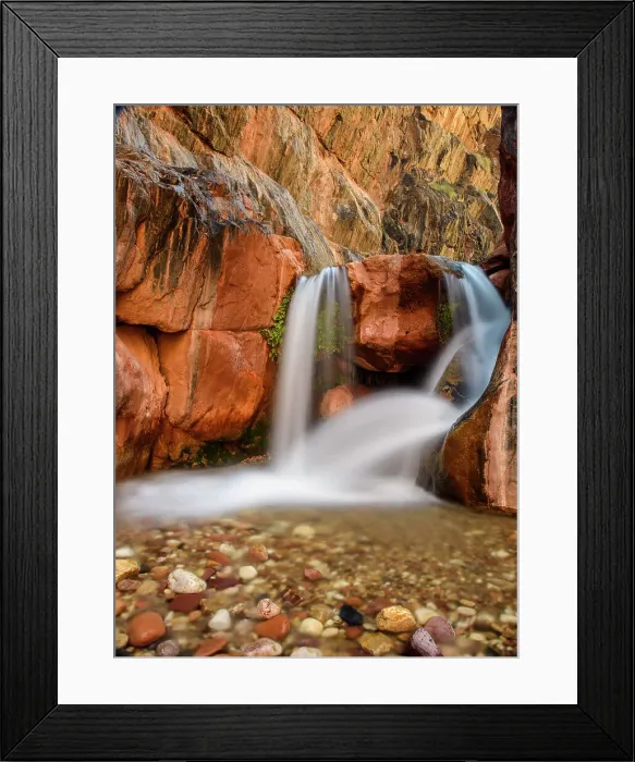 Framed Print : Clear Creek canyon waterfall (Mile 85), Grand Canyon National Park, Arizona, USA Framed Print : Clear Creek canyon waterfall (Mile 85), Grand Canyon National Park, Arizona, USA