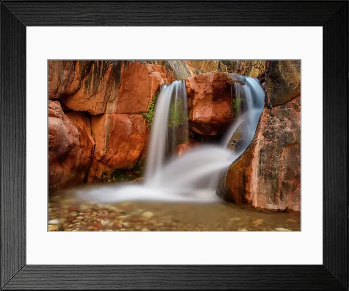 Framed Print : Clear Creek canyon waterfall (Mile 85), Grand Canyon National Park, Arizona, USA Framed Print : Clear Creek canyon waterfall (Mile 85), Grand Canyon National Park, Arizona, USA