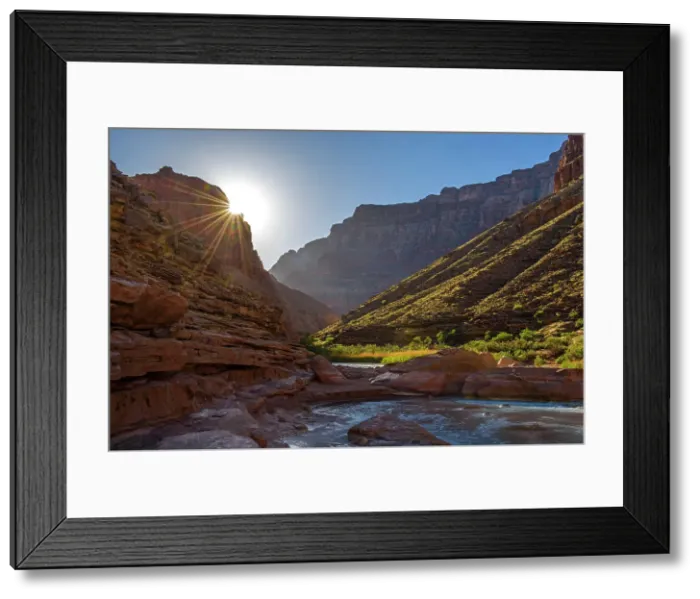 Framed Print : Little Colorado River- canyon walls and sunstar, Grand Canyon National Park, Arizona, USA Framed Print : Little Colorado River- canyon walls and sunstar, Grand Canyon National Park, Arizona, USA