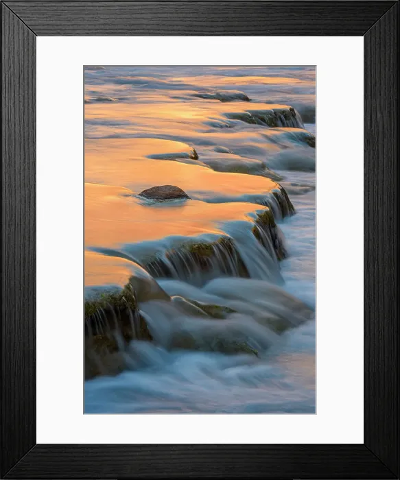 Framed Print : Little Colorado River- mineral-laden water flowing over traverrtine terraces at dawn, Grand Canyon National Park, Arizona, USA Framed Print : Little Colorado River- mineral-laden water flowing over traverrtine terraces at dawn, Grand Canyon National Park, Arizona, USA