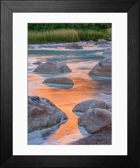 Framed Print : Little Colorado River- mineral-laden water with canyon wall reflections at dawn, Grand Canyon National Park, Arizona, USA Framed Print : Little Colorado River- mineral-laden water with canyon wall reflections at dawn, Grand Canyon National Park, Arizona, USA