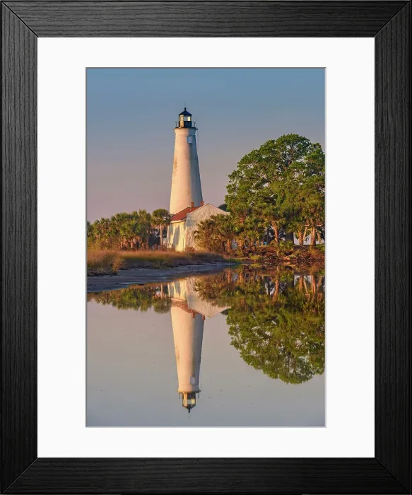 Framed Print : St. Marks Lighthouse, St. Marks NWR, Florida, USA Framed Print : St. Marks Lighthouse, St. Marks NWR, Florida, USA