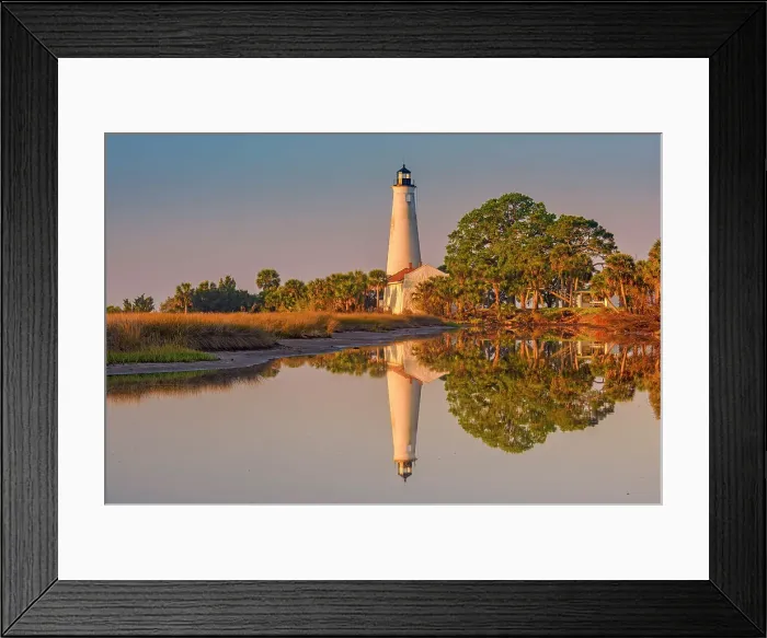 Framed Print : St. Marks Lighthouse, St. Marks NWR, Florida, USA Framed Print : St. Marks Lighthouse, St. Marks NWR, Florida, USA