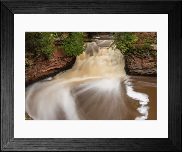 Framed Print : Lower falls of the Amnicon River, Amnicon Falls State Park, Wisconsin, USA Framed Print : Lower falls of the Amnicon River, Amnicon Falls State Park, Wisconsin, USA