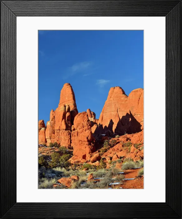 Framed Print : Sandstone fins near the Fiery Furnace, Arches National Park, Utah, USA Framed Print : Sandstone fins near the Fiery Furnace, Arches National Park, Utah, USA