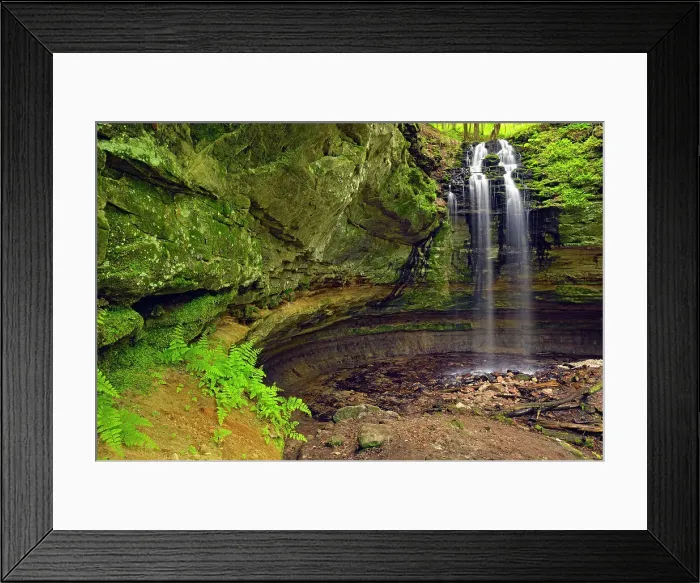 Framed Print : Tannery Falls, Alger County, near Munising, Michigan, USA Framed Print : Tannery Falls, Alger County, near Munising, Michigan, USA