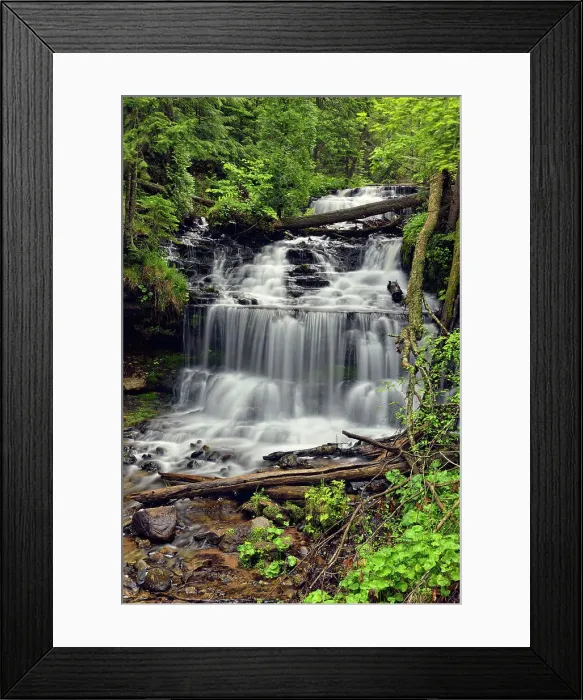 Framed Print : Wagner Falls, Wagner Falls Scenic Site, Alger County, Michigan, USA Framed Print : Wagner Falls, Wagner Falls Scenic Site, Alger County, Michigan, USA