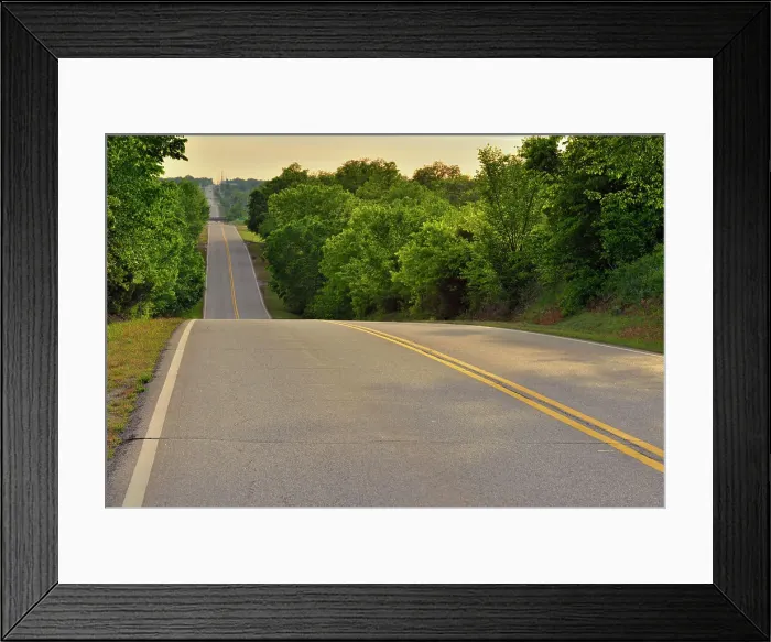 Framed Print : Route 66 in spring, Chandler, Oklahoma, USA Framed Print : Route 66 in spring, Chandler, Oklahoma, USA