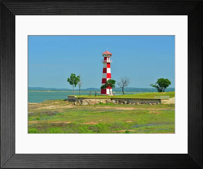 Framed Print : Lighthouse at Lake Buchanan, Burnet County, Texas, USA Framed Print : Lighthouse at Lake Buchanan, Burnet County, Texas, USA