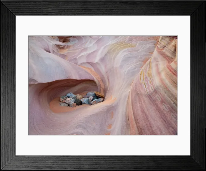 Framed Print : Weathered sandstones in a slot canyon- Kaolin Wash or Pink Canyon, Valley of Fire State Park, Nevada, USA Framed Print : Weathered sandstones in a slot canyon- Kaolin Wash or Pink Canyon, Valley of Fire State Park, Nevada, USA