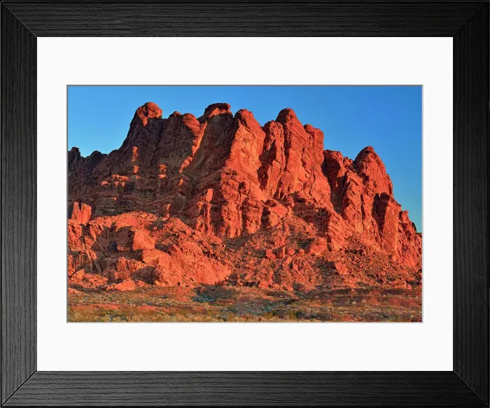 Framed Print : Weathered sandstone rock formations near the Visitor Centre at dawn, Valley of Fire State Park, Nevada, USA Framed Print : Weathered sandstone rock formations near the Visitor Centre at dawn, Valley of Fire State Park, Nevada, USA