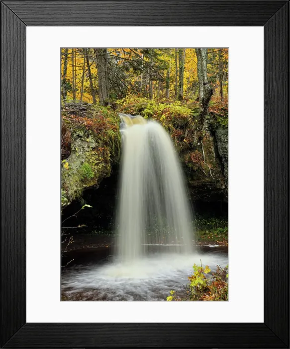 Framed Print : Scott Falls in autumn, Au Train, Michigan, USA Framed Print : Scott Falls in autumn, Au Train, Michigan, USA