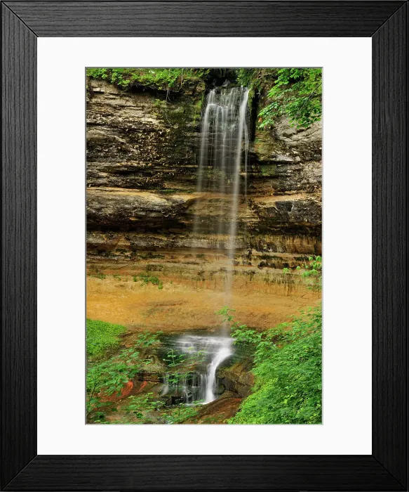 Framed Print : Munising falls, Munising, Michigan, USA Framed Print : Munising falls, Munising, Michigan, USA