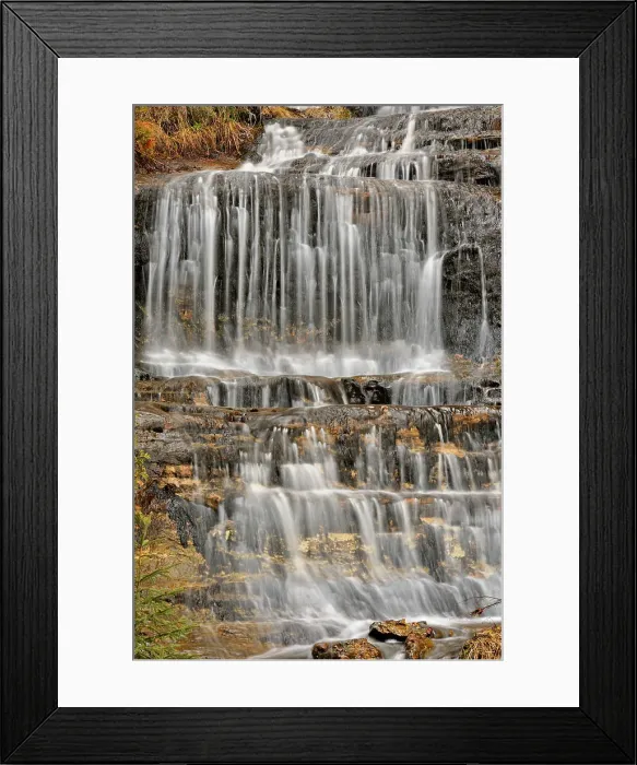 Framed Print : Alger Falls in late winter. Munising, Michigan, USA Framed Print : Alger Falls in late winter. Munising, Michigan, USA