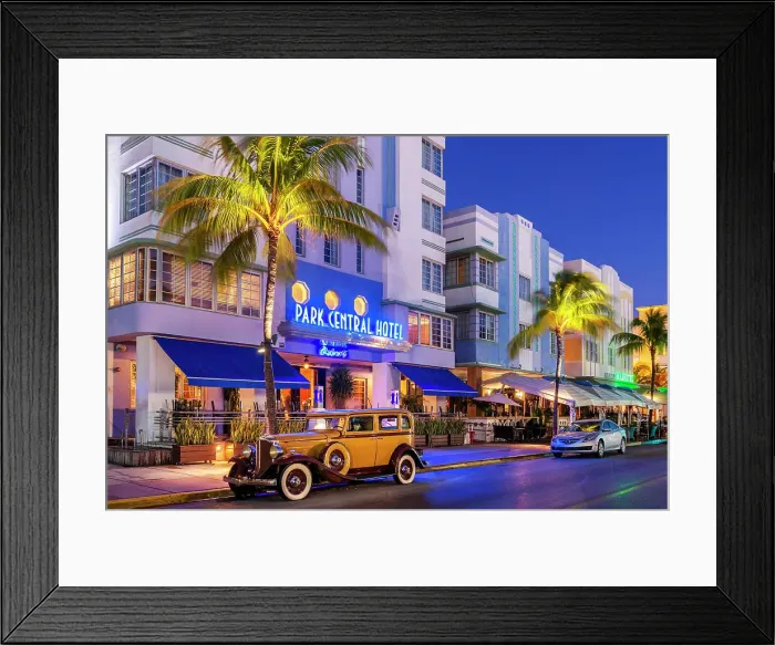 Framed Print : Ocean Drive, South Miami Beach, Miami, Florida, USA Framed Print : Ocean Drive, South Miami Beach, Miami, Florida, USA