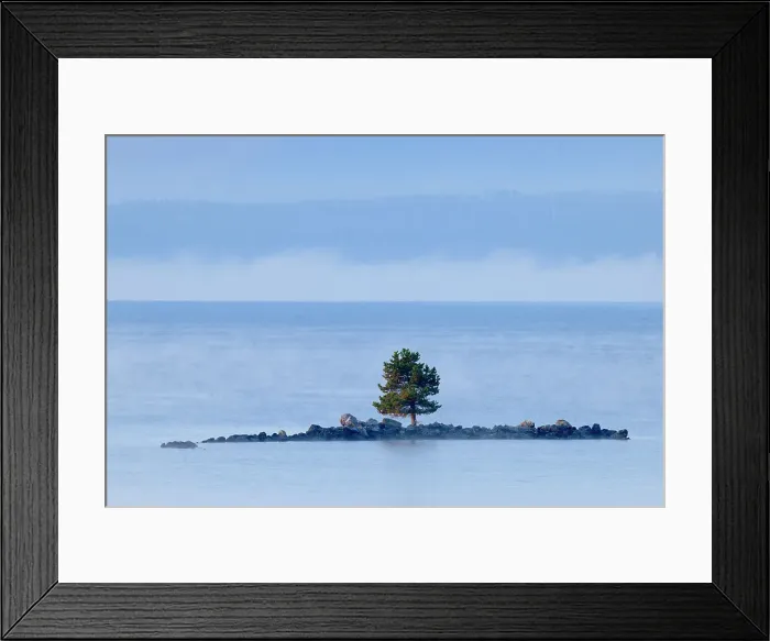Framed Print : A small island in Yellowstone Lake near West Thumb, Yellowstone NP, Wyoming, USA Framed Print : A small island in Yellowstone Lake near West Thumb, Yellowstone NP, Wyoming, USA