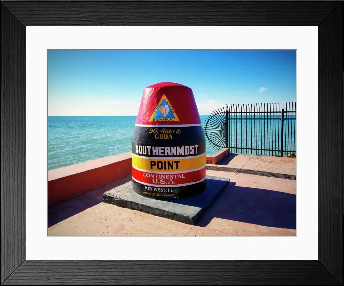 Framed Print : Southern Most Point, Key West, Florida, USA Framed Print : Southern Most Point, Key West, Florida, USA