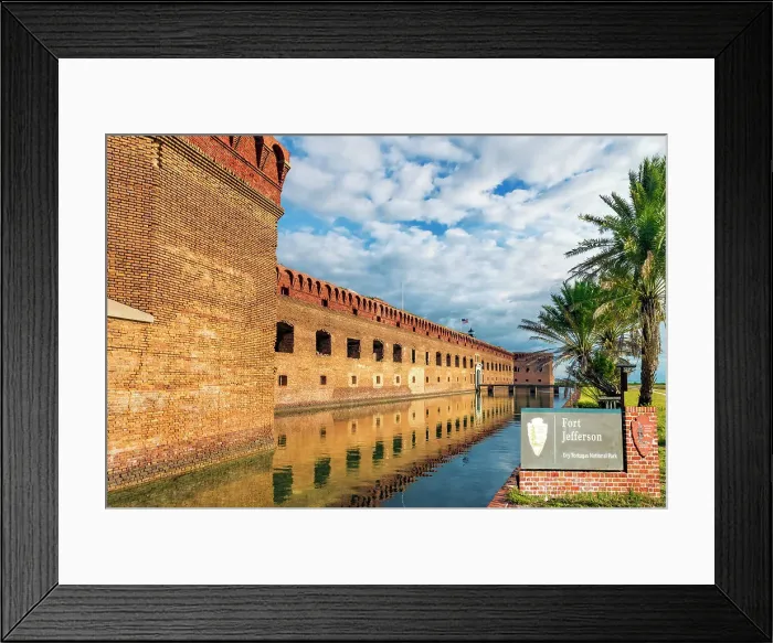 Framed Print : Fort Jefferson, Dry Tortugas National Park, Key West, Florida Keys, Florida, USA