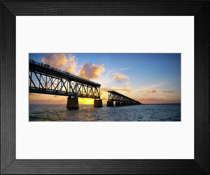 Framed Print : Historic Railroad Bridge, Sunset Bahia Honda State Park, Big Pine Key, Key West, Florida, USA Framed Print : Historic Railroad Bridge, Sunset Bahia Honda State Park, Big Pine Key, Key West, Florida, USA