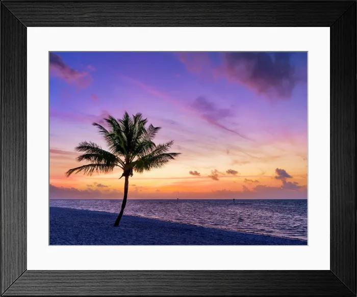Framed Print : Smathers Beach, Sunrise Key West, Florida, USA