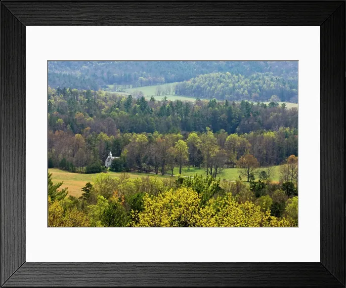 Framed Print : Methodist Church from Rich Mountain Road, Great Smoky Mountains National Park, Tennessee, USA Framed Print : Methodist Church from Rich Mountain Road, Great Smoky Mountains National Park, Tennessee, USA