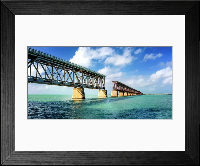 Framed Print : Historic Railroad Bridge, Bahia Honda State Park, Beach Florida Keys, Big Pine Key, Key West, Florida, USA Framed Print : Historic Railroad Bridge, Bahia Honda State Park, Beach Florida Keys, Big Pine Key, Key West, Florida, USA