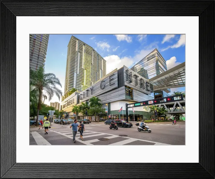 Framed Print : Brickell City Center Modern Shopping Mall and Business Complex in Downtown Miami, Miami, South Florida, USA Framed Print : Brickell City Center Modern Shopping Mall and Business Complex in Downtown Miami, Miami, South Florida, USA