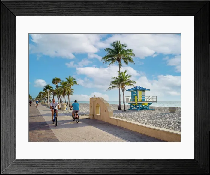 Framed Print : Hollywood Beach, Hollywood, South Florida, USA Framed Print : Hollywood Beach, Hollywood, South Florida, USA