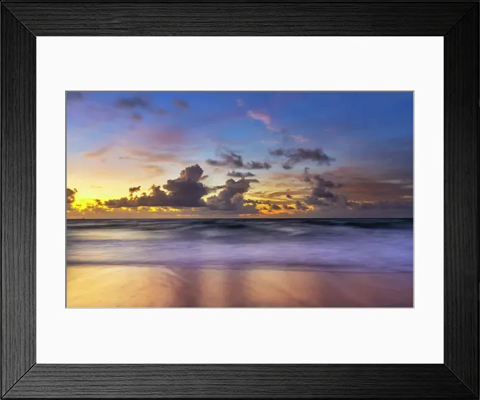Framed Print : Seascape sunrise Hollywood Beach Hollywood Miami, South Florida, USA Framed Print : Seascape sunrise Hollywood Beach Hollywood Miami, South Florida, USA