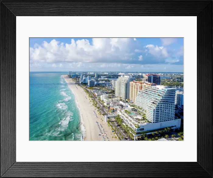 Framed Print : Aerial Perspective of Fort Lauderdale Beach Ritz Carlton Hotel and North Ocean Drive Fort Lauderdale, Florida, USA Framed Print : Aerial Perspective of Fort Lauderdale Beach Ritz Carlton Hotel and North Ocean Drive Fort Lauderdale, Florida, USA