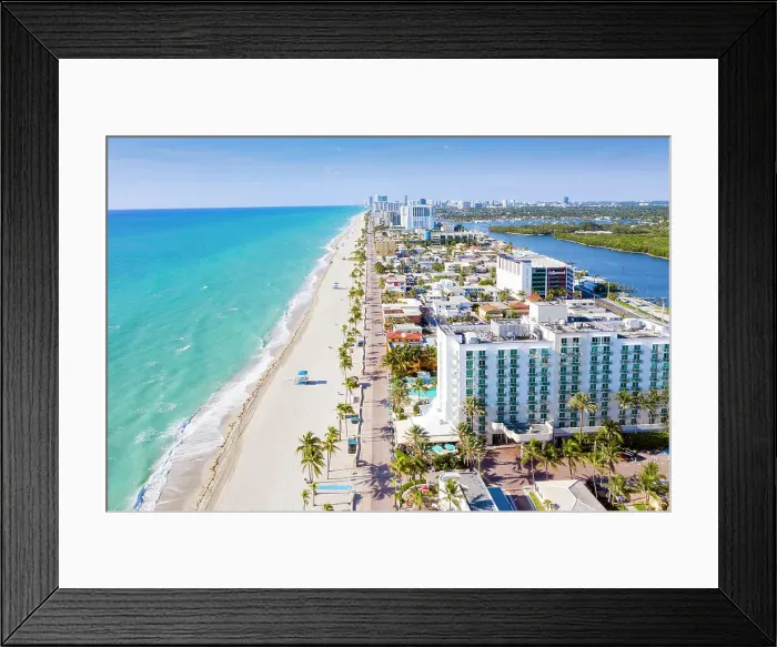 Framed Print : Hollywood Beach, Broward, Florida, USA Framed Print : Hollywood Beach, Broward, Florida, USA