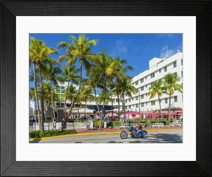 Framed Print : Motorcycle, Art Deco District Ocean Drive, South Beach, Miami Beach, Miami, Florida, USA Framed Print : Motorcycle, Art Deco District Ocean Drive, South Beach, Miami Beach, Miami, Florida, USA