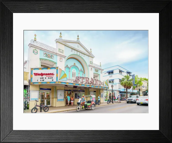 Framed Print : Duval Street, Typical Famous Architecture Key West, Florida, USA Framed Print : Duval Street, Typical Famous Architecture Key West, Florida, USA