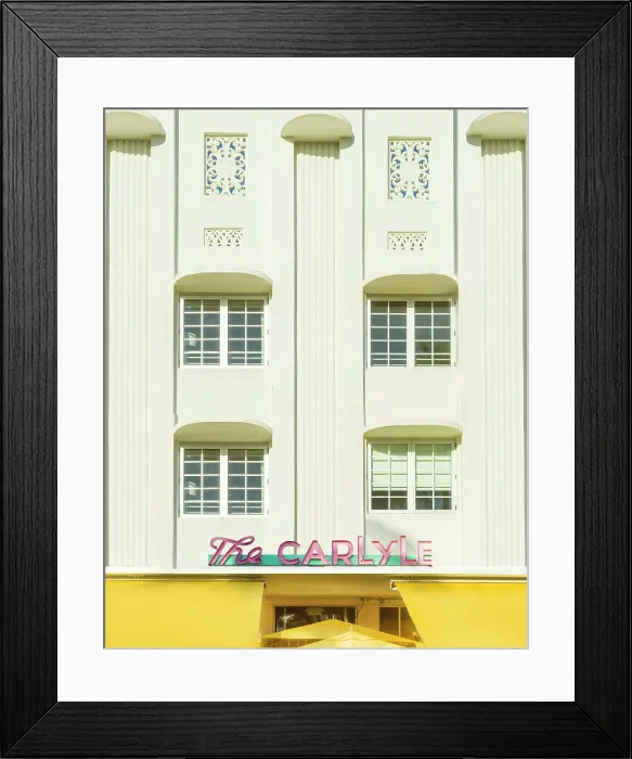 Framed Print : Detail of The Carlyle Hotel, Art Deco District, Ocean Drive South Beach, Miami Beach, Miami, Florida, USA Framed Print : Detail of The Carlyle Hotel, Art Deco District, Ocean Drive South Beach, Miami Beach, Miami, Florida, USA