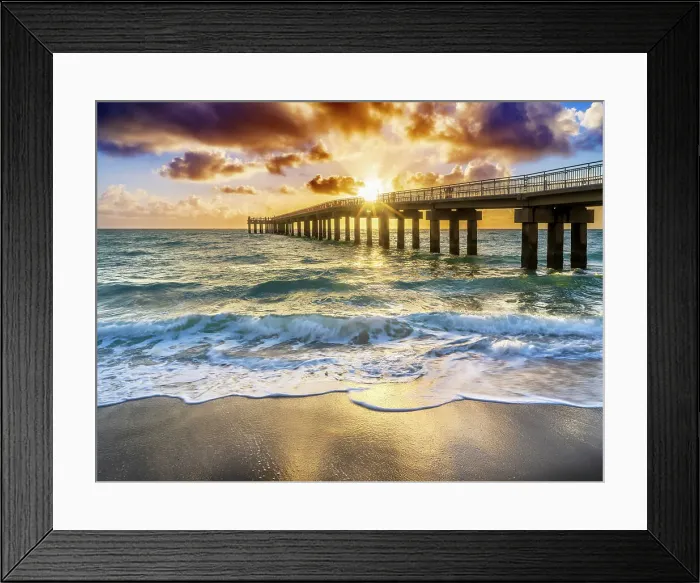 Framed Print : Fishing Pier, Sunny Isles Beach North Miami Miami, Florida, USA Framed Print : Fishing Pier, Sunny Isles Beach North Miami Miami, Florida, USA