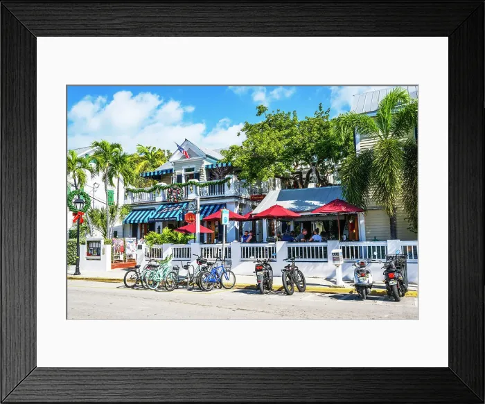 Framed Print : People in Duval Street Key West, Florida, USA Framed Print : People in Duval Street Key West, Florida, USA