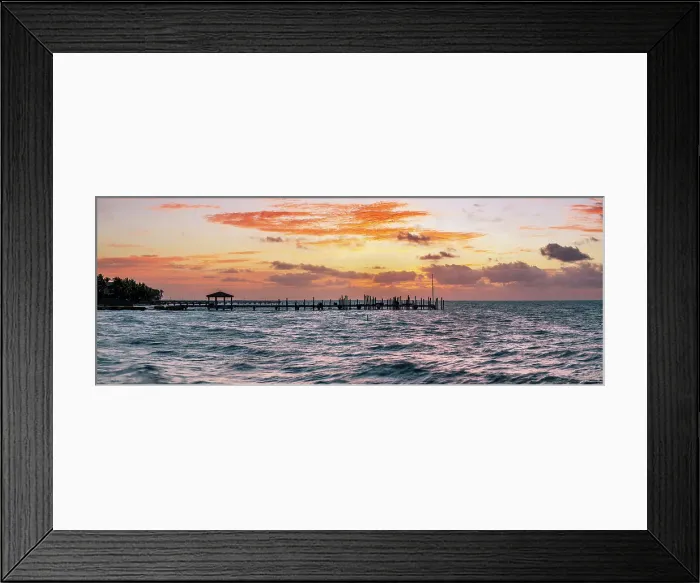 Framed Print : Sunrise, Fishing Pier Key West, Florida, USA Framed Print : Sunrise, Fishing Pier Key West, Florida, USA