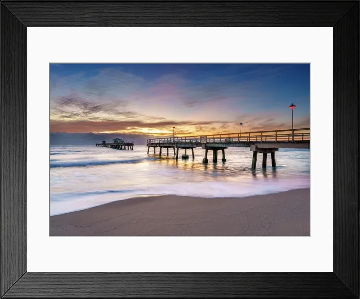 Framed Print : Anglers Fishing Pier, Sunrise Fort Lauderdale, Miami Lauderdale by the Sea, Florida, USA Framed Print : Anglers Fishing Pier, Sunrise Fort Lauderdale, Miami Lauderdale by the Sea, Florida, USA