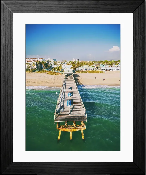 Framed Print : Aerial, Anglers Fishing Pier, Sunrise Fort Lauderdale, Miami Lauderdale by the Sea, Florida, USA Framed Print : Aerial, Anglers Fishing Pier, Sunrise Fort Lauderdale, Miami Lauderdale by the Sea, Florida, USA
