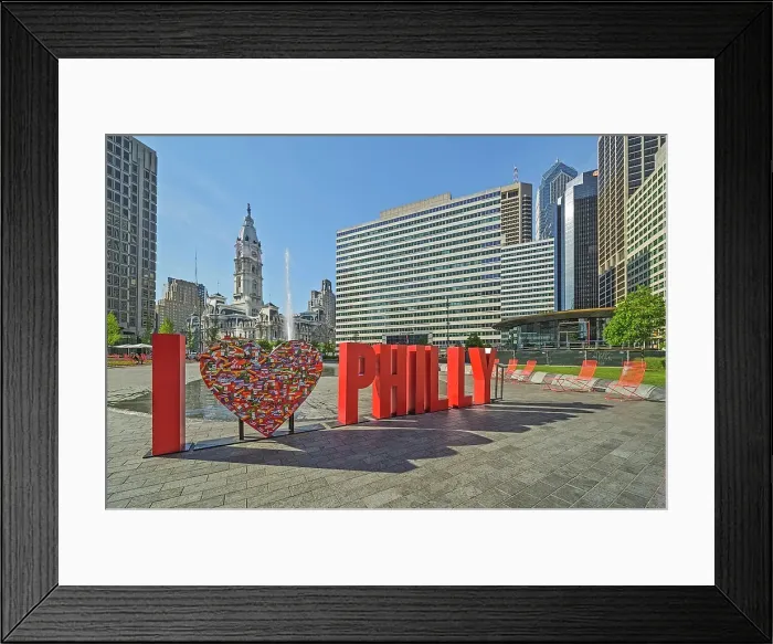 Framed Print : I Love Philly, Philadelphia, Pennsylvania, USA Framed Print : I Love Philly, Philadelphia, Pennsylvania, USA