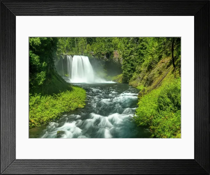 Framed Print : Koosah Falls, Willamette National Forest, Oregon, USA Framed Print : Koosah Falls, Willamette National Forest, Oregon, USA