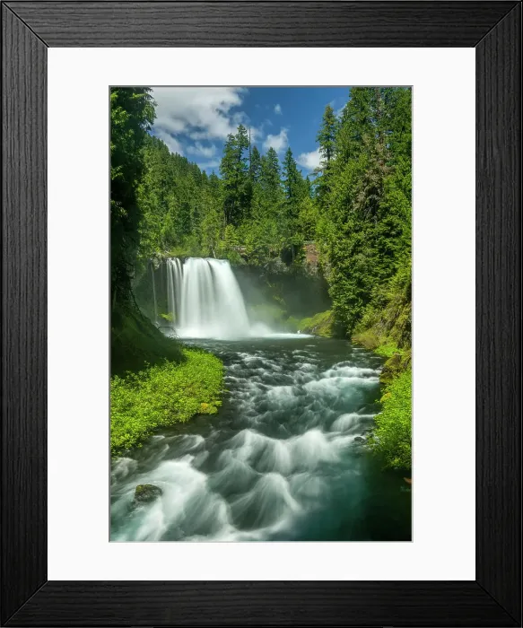 Framed Print : Koosah Falls, Willamette National Forest, Oregon, USA Framed Print : Koosah Falls, Willamette National Forest, Oregon, USA