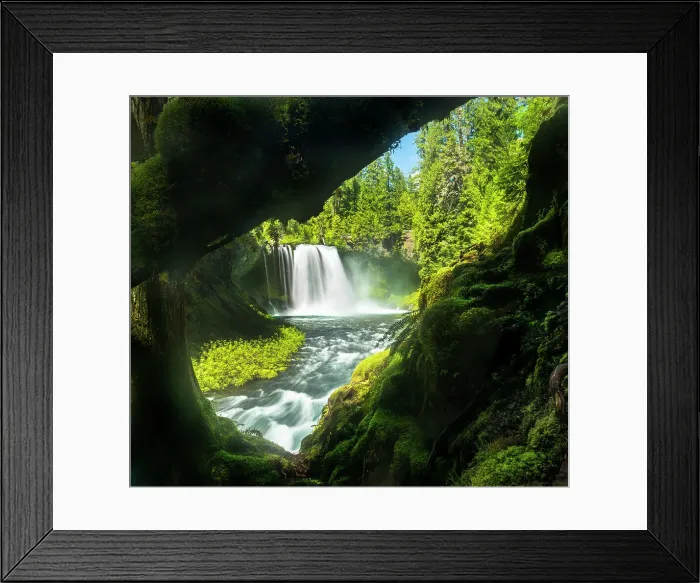 Framed Print : Koosah Falls, Willamette National Forest, Oregon, USA Framed Print : Koosah Falls, Willamette National Forest, Oregon, USA