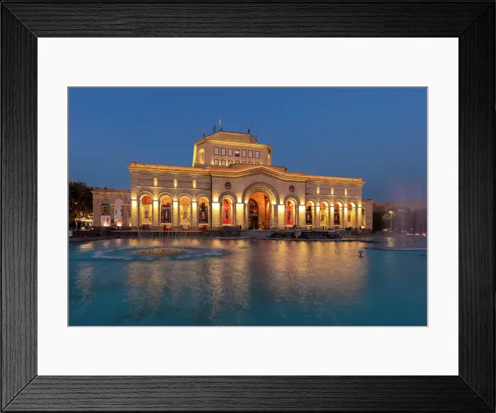 Framed Print : History Museum of Armenia at night, , Republic Square, Yerevan, Armenia Framed Print : History Museum of Armenia at night, , Republic Square, Yerevan, Armenia
